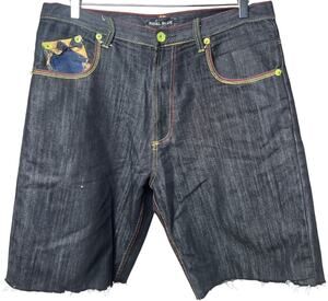 Royal Blue Y2K Baggy Cut Jorts Shorts Size 36 Denim